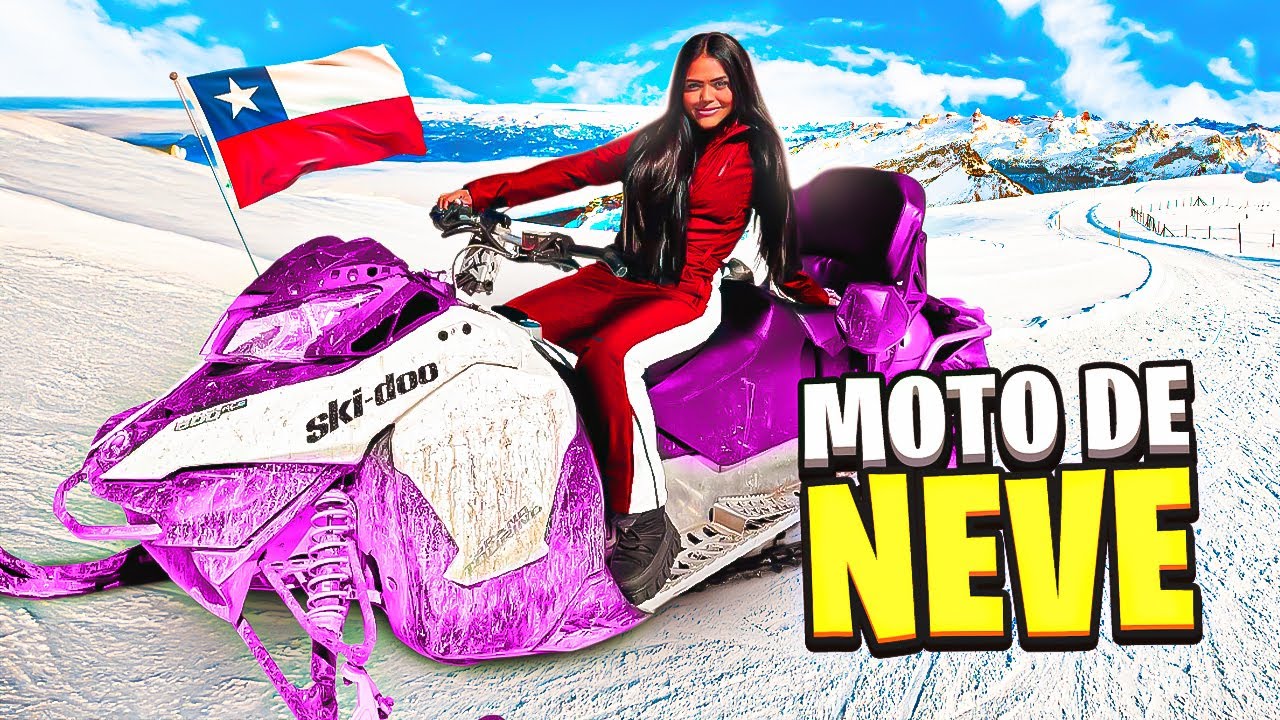 PRIMEIRA VEZ DELES NA MOTO DE NEVE, DEU RUIM !!!