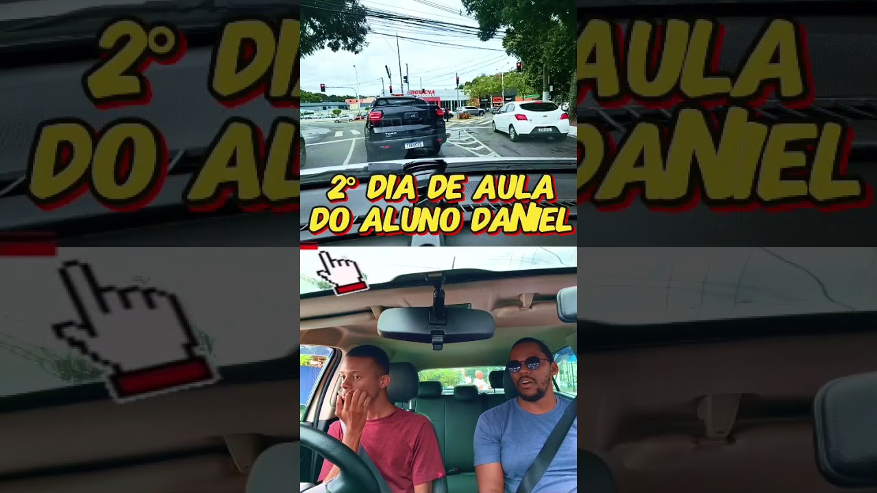 2° Aula de Carro do Aluno Daniel 