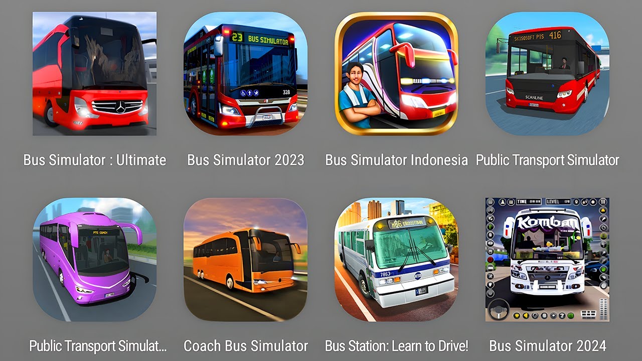 Bus Games:Bus Simulator Ultimate,Bus Simulator Indonesia,Bus Simulator 2023,Coach Bus Simulator