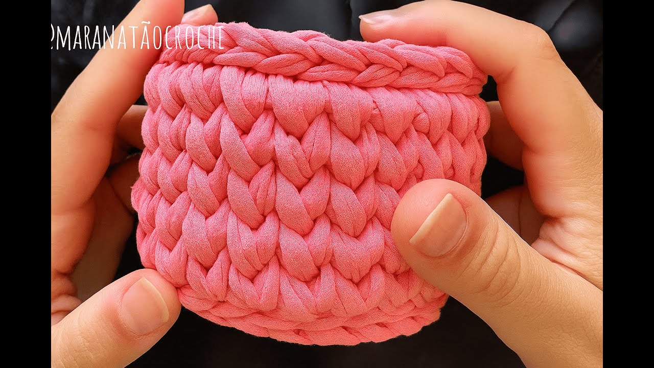 🌸 Cesto de Crochê Lindo e Fácil – Ideal para Organizar e Decorar!