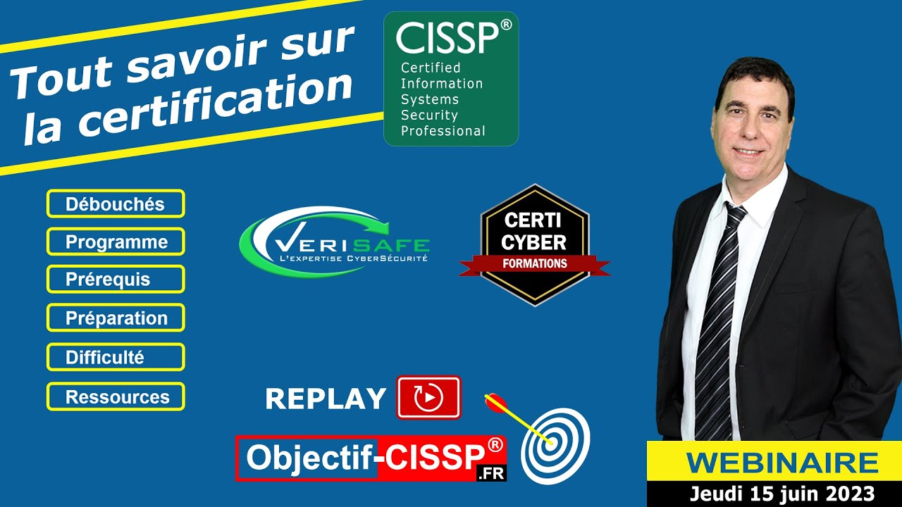 Webinaire - Tout savoir sur le CISSP (juin 2023)