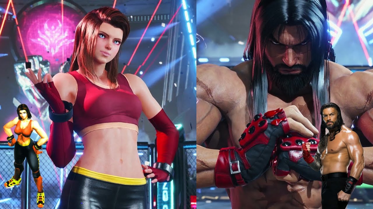 Tekken 8 Lili as Tina Armstrong (DOA1) VS Kazuya As Roman Reigns (WWE)