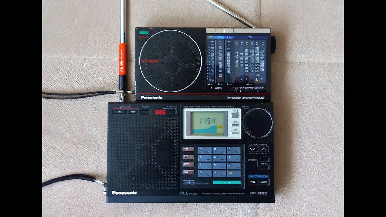 Panasonic RF-B20  Panasonic RF-B65 Shortwave Comparison