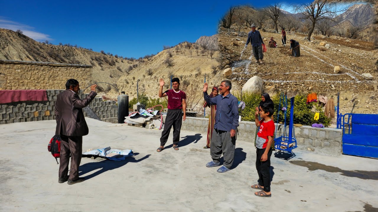 Nomadic Life: Farewell to a nomadic grandfather Building a new nomadic house in the mountains👴🏼🛖
