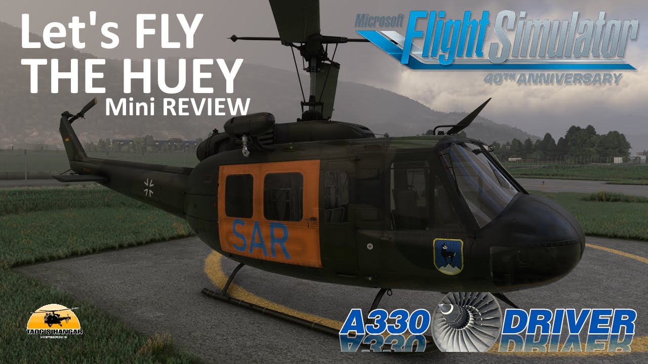 Let's FLY THE HUEY! Taog's Hangar Bell UH-1H Mini Review | Real Airline Pilot