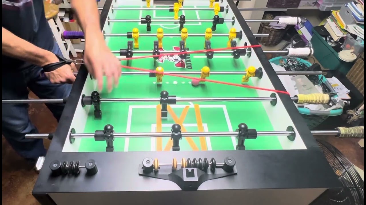 Foosball 50lbs banded deadbars 😆.