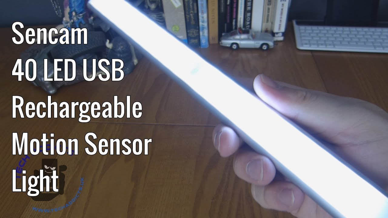 Распаковка светодиодного USB-светильника для шкафа с датчиком движения Sencam 40 LED