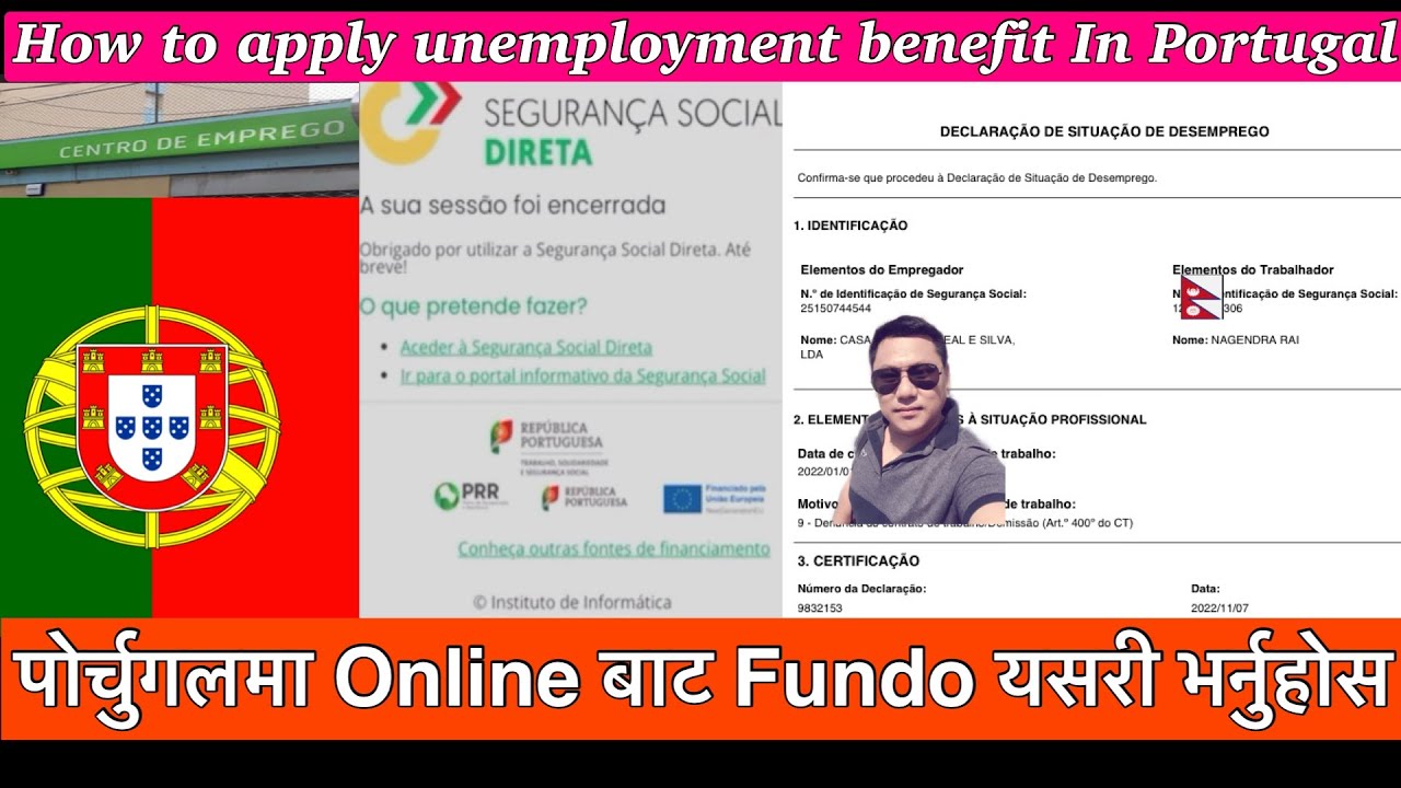 How to apply unemployment Benefits  in Portugal
