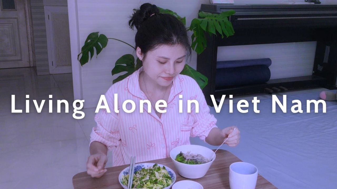 Solo Living in Vietnam 🇻🇳 | My Quiet Day of Grocery Shopping & Cooking, ALONE but Not Lonely