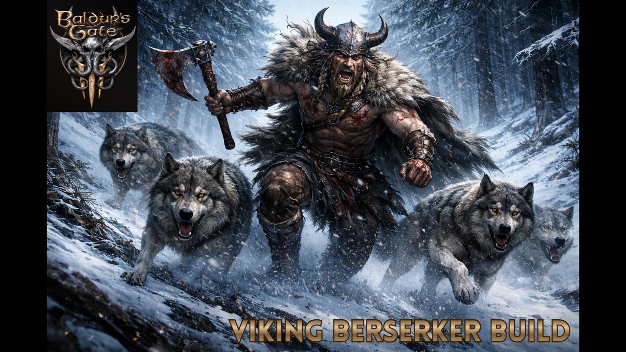 Baldur's gate 3 - Full Viking Berserker Build