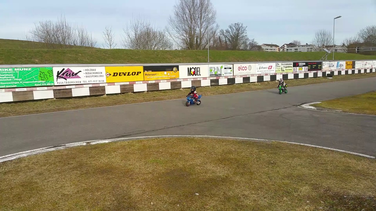 Ivano54 ( 4 year old on DM pocket bike ) Kartbahn Sulgen  03.03.2017