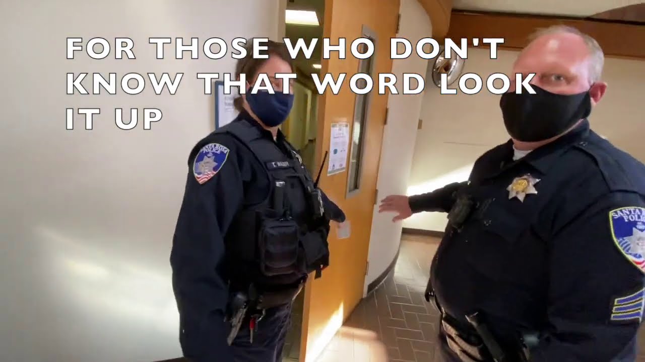 SANTA ROSA PD PART2!!! YOU HAVE TO SEE THIS!! 1ST AMENDMENT