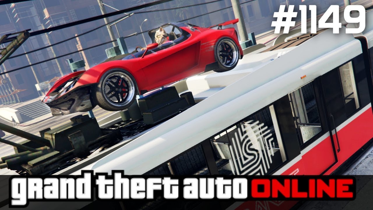GTA 5 PC Online Po Polsku [#1149] WSKOCZYŁEM na TRAMWAJ! Batman! /z Bertbert