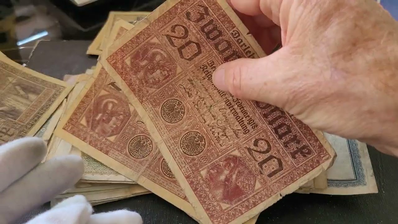 German WW1 banknotes