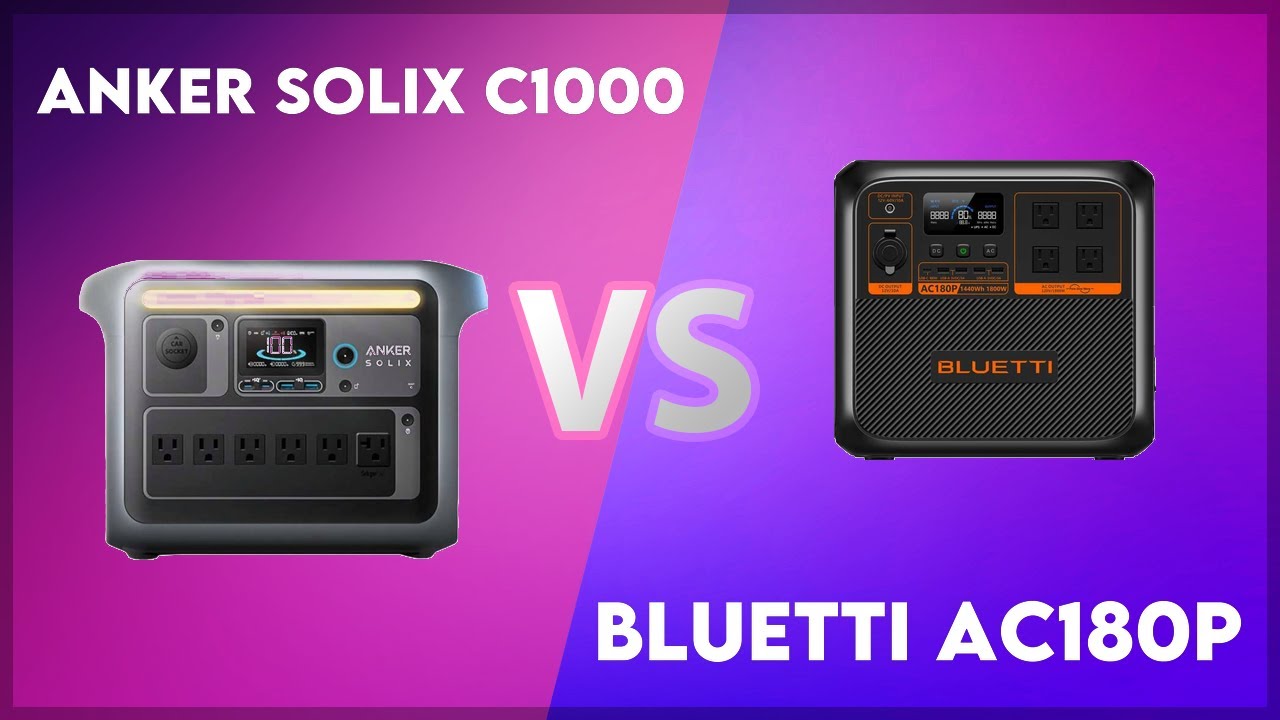 Anker Solix C1000 vs Bluetti AC180P Technical Comparison