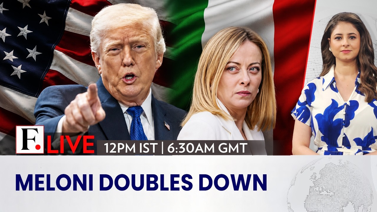 Italy's Meloni Rejects 'Anti-American' Tag as Trump Feud Escalates | Firstpost Live