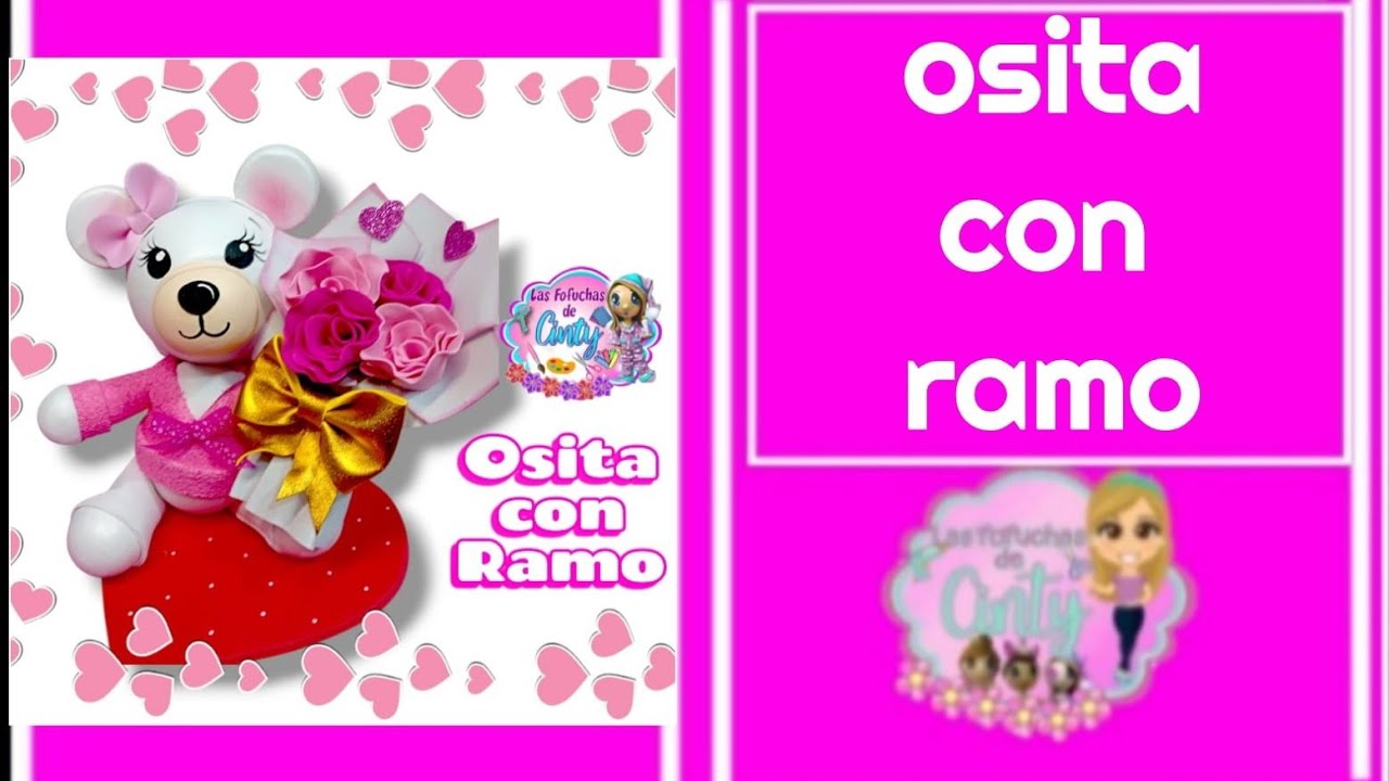 Clase 1398 osita con ramo