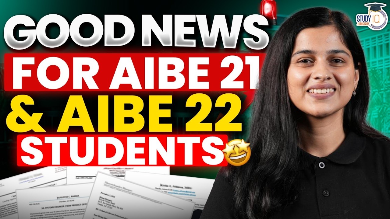 Good News for AIBE 21 & AIBE 22 Students | Important Update