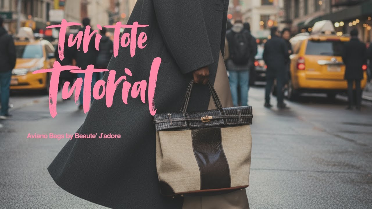 Sew a Designer Tote at Home | Turi Tote Sewing Tutorial + PDF Pattern