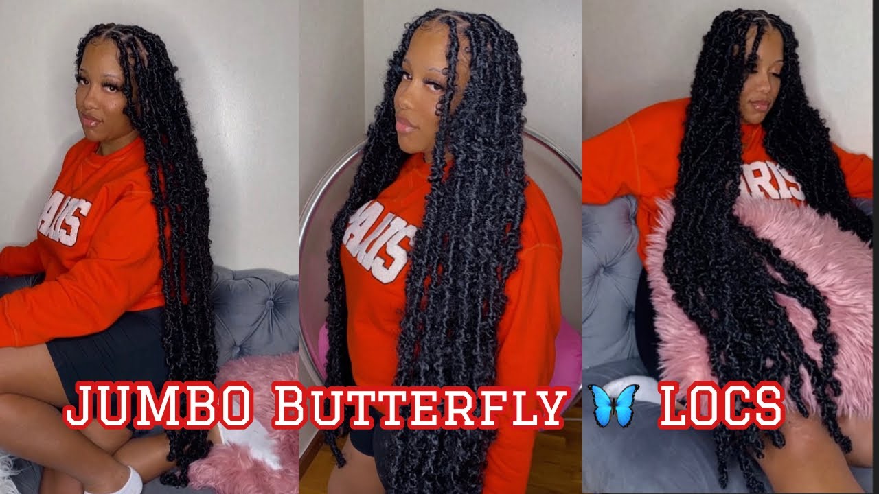 HOW TO: JUMBO KNEE LENGTH BUTTERFLY LOCS|PRETTYMIZZC