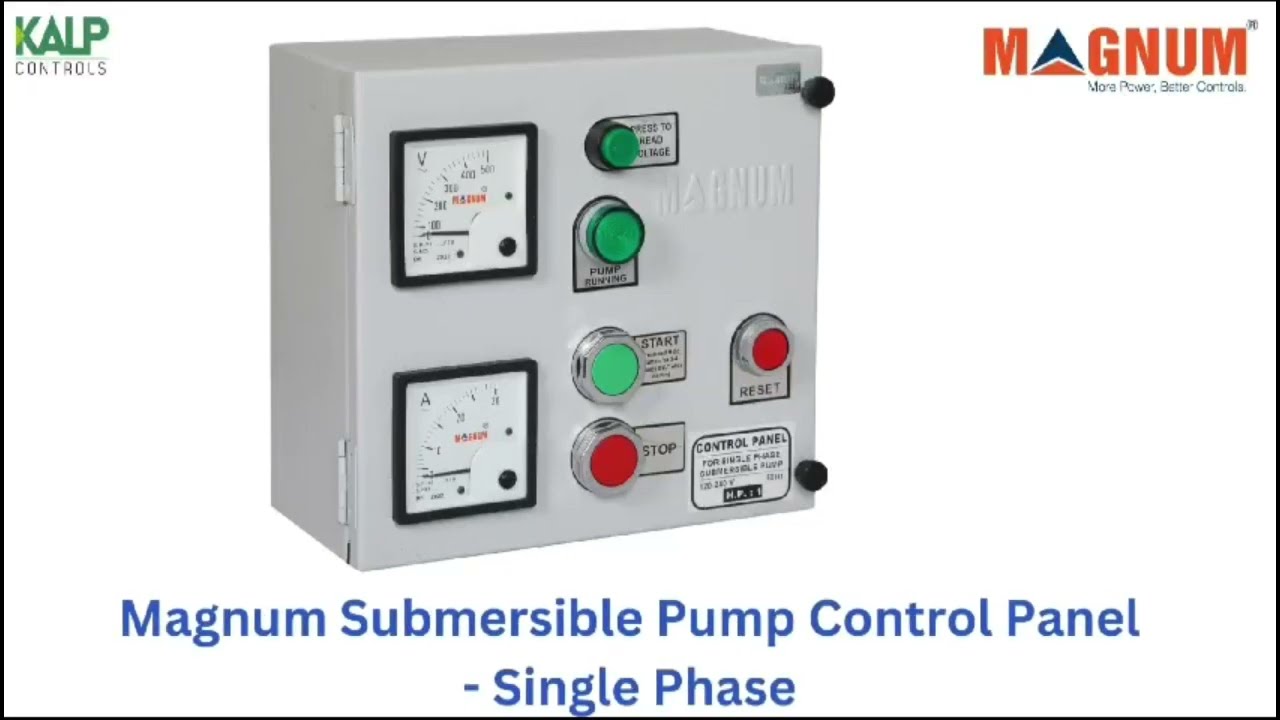 Magnum Submersible Pump Control Panel - Single Phase