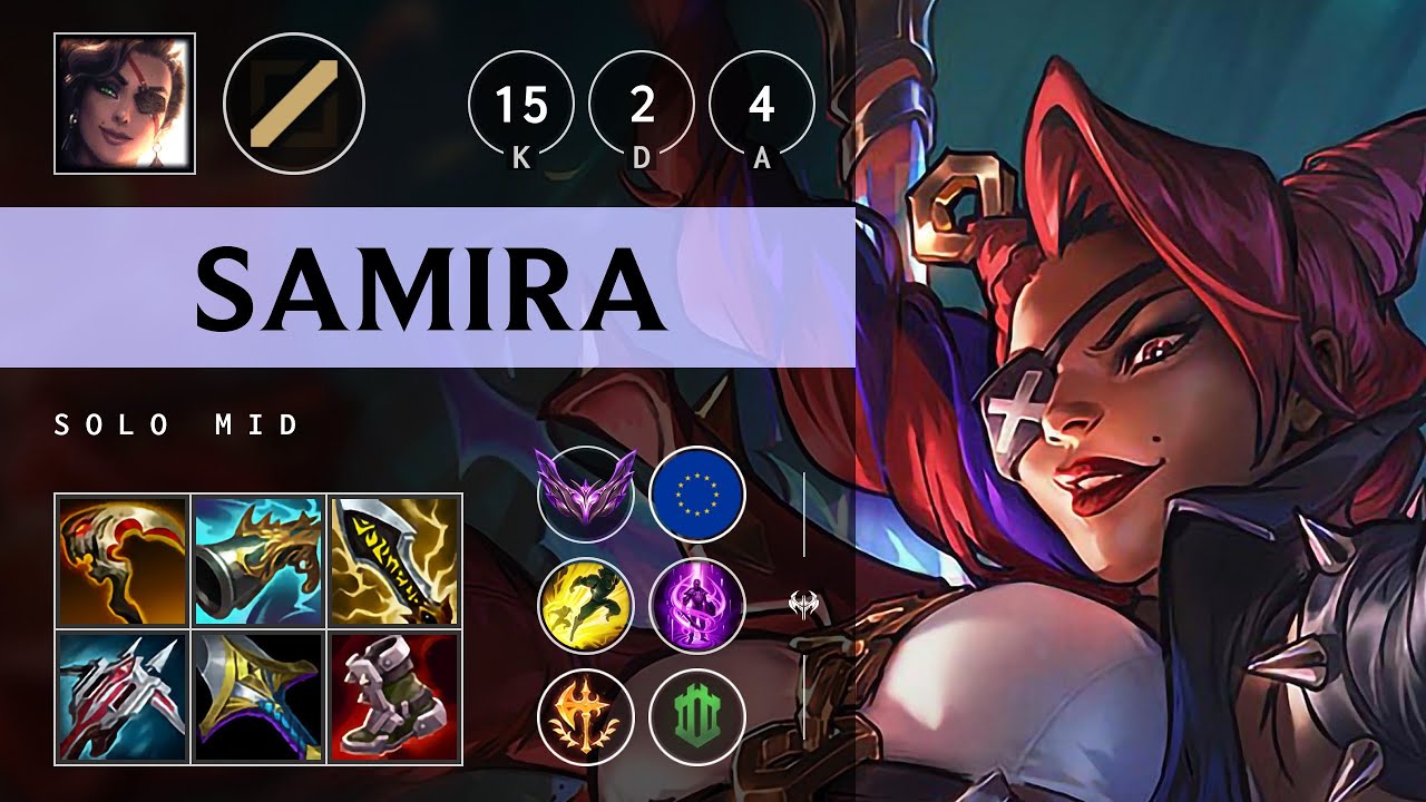 Samira Mid vs Ahri: Triple Kill, Legendary - EUW Master Patch 14.24