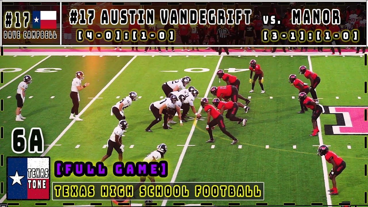 #17 Austin Vandegrift vs Manor Football || [FULL GAME]