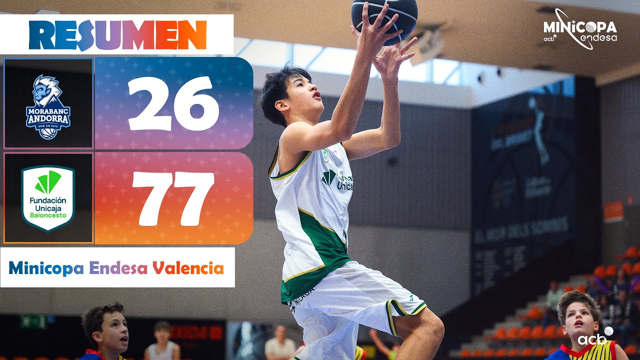 MoraBanc Andorra Unercoverlab - Unicaja (26-77) RESUMEN&nbsp;| Minicopa Endesa Valencia 2025