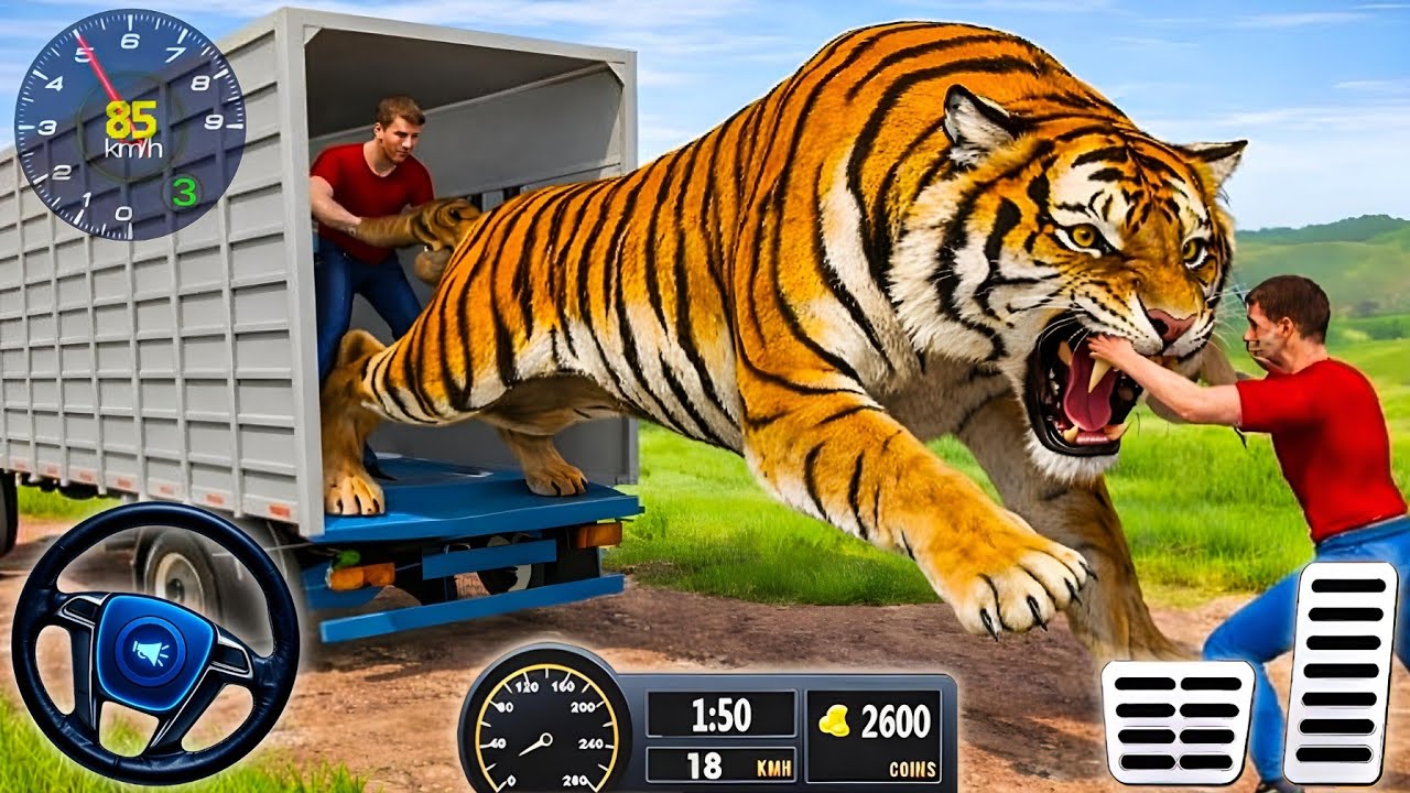 Animal Truck Trainsport Driving Game 3D - Animal Cargo Truck Simulator 2025 - Android Gameplay