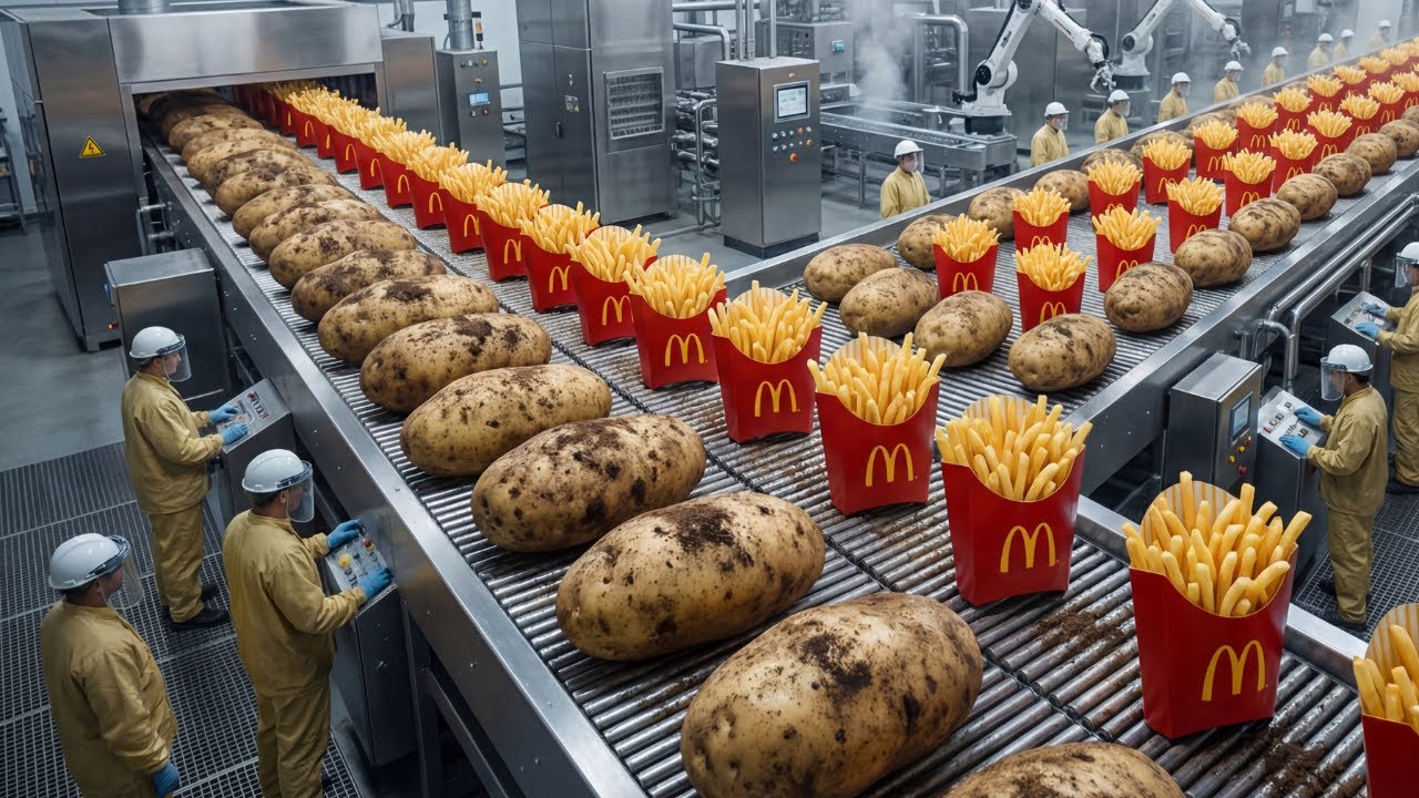 How McDonald’s Turns Potatoes Into Fries — Full Factory & Restaurant Process