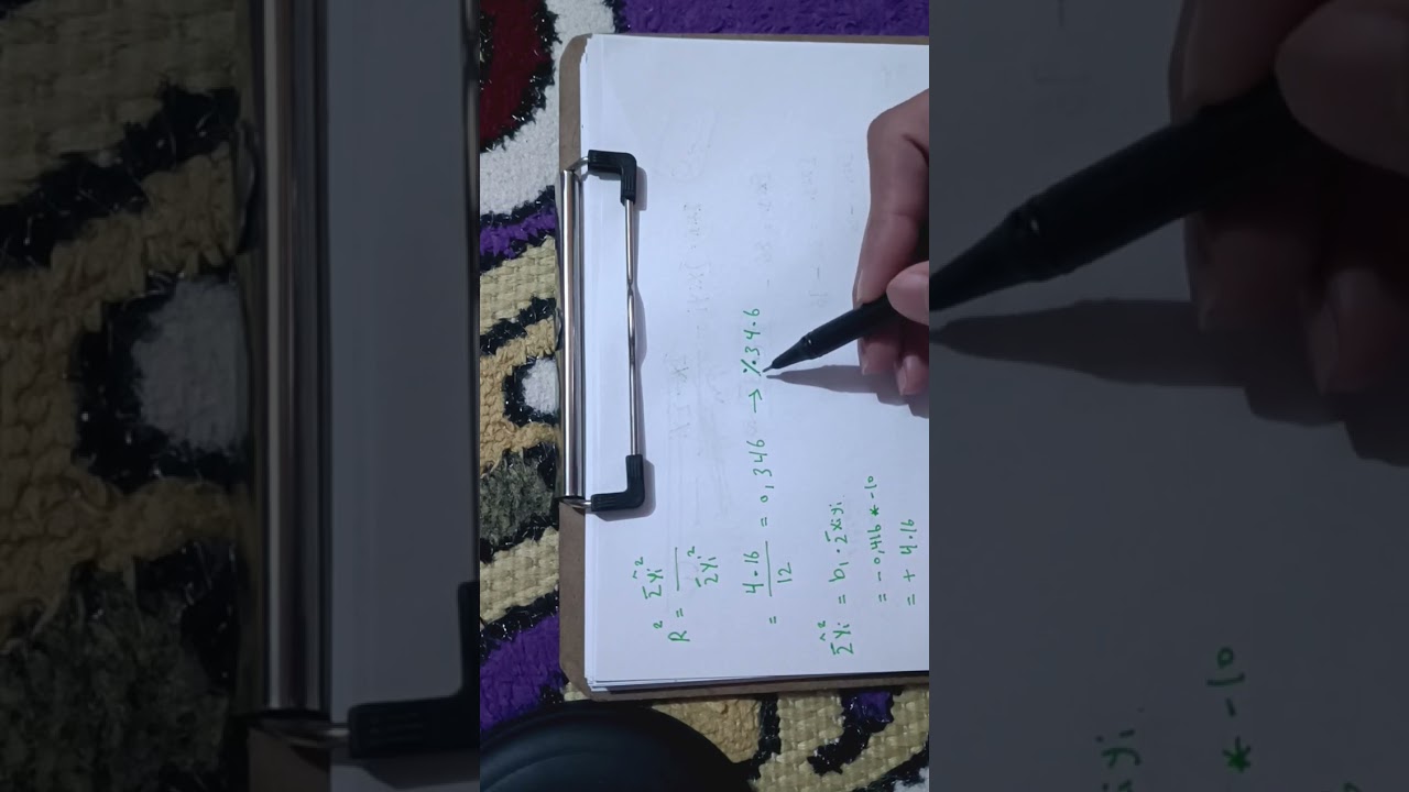 اقتصاد قياسي | اختبار الفرضيات ( معامل التحديد البسيط R² ) ( اختبار احصائية F )