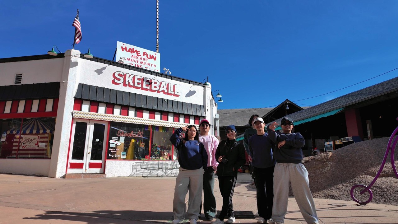 tourists explore manitou