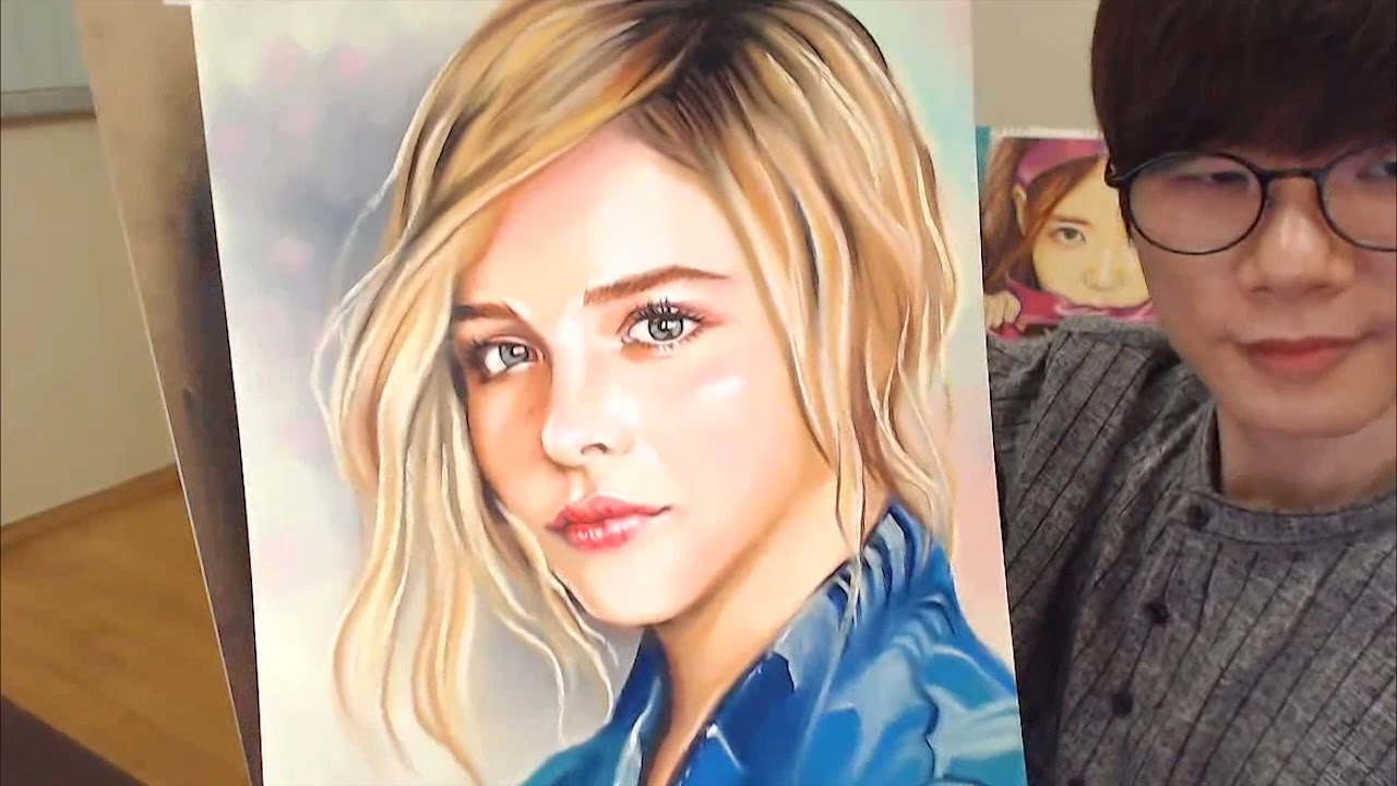Speed Drawing Chloe Grace Moretz 클로이 모레츠 [drawholic]