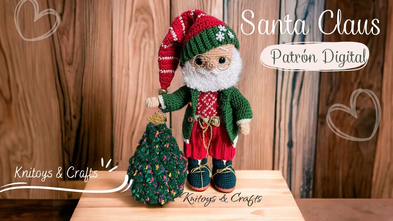 Santa Claus Papá Noel 2023 - 2024 AMIGURUMI | Lista de Materiales - Patrón Digital