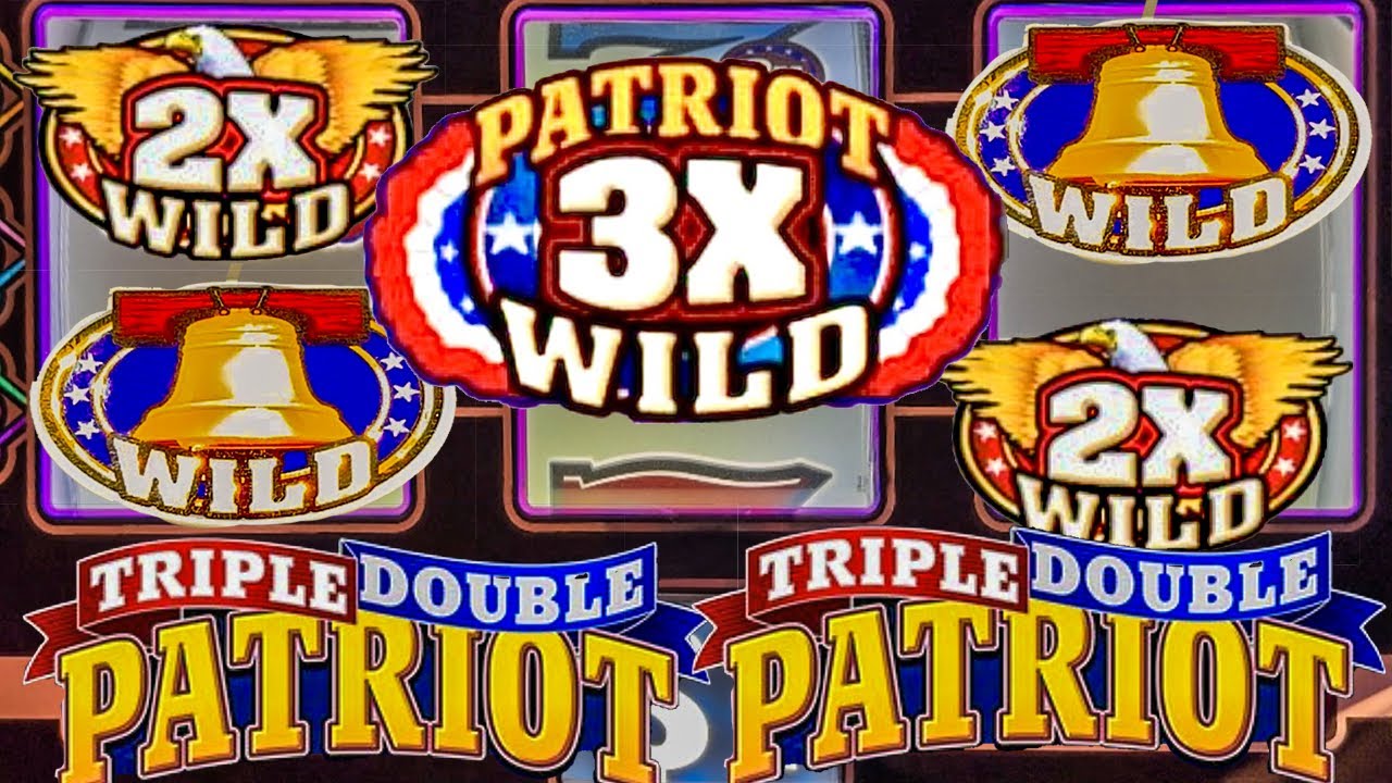 Triple Double Patriot Old School 3 Reel Casino Slot