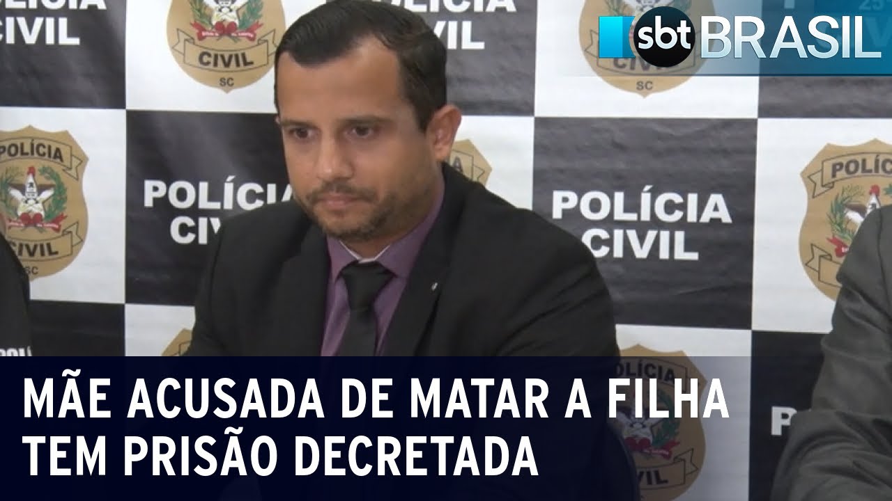 Mãe acusada de matar uma menina de três anos tem prisão temporária decretada | SBT Brasil (07/03/24)