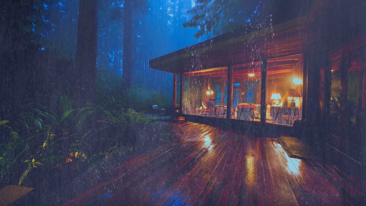 Boost Focus: Heavy Rain & Soft Piano for Studying & Deep Work
