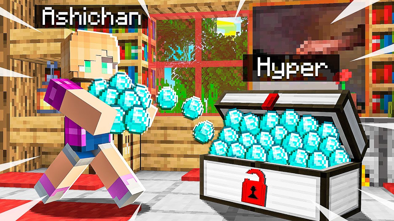 7 WAYS To Steal My Sister's Diamonds in Minecraft!