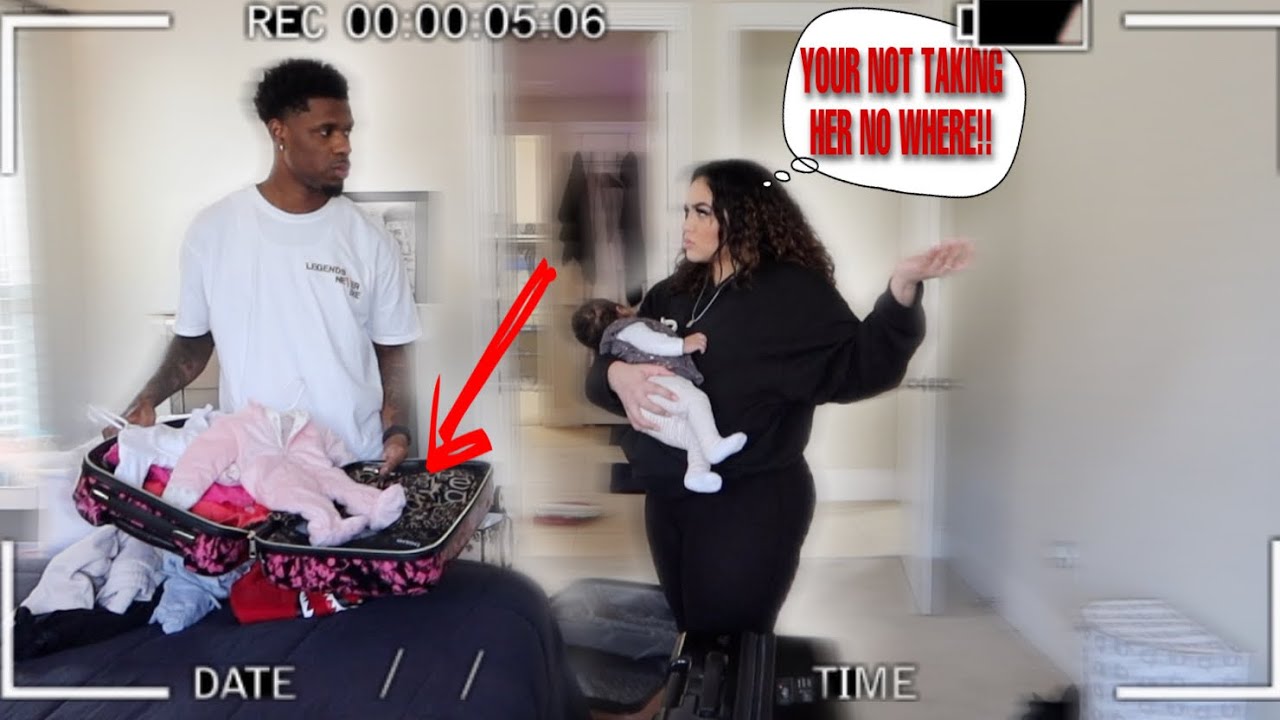 PACKING OUR DAUGHTER CLOTHES & LEAVING PRANK ON GIRLFRIEND!!