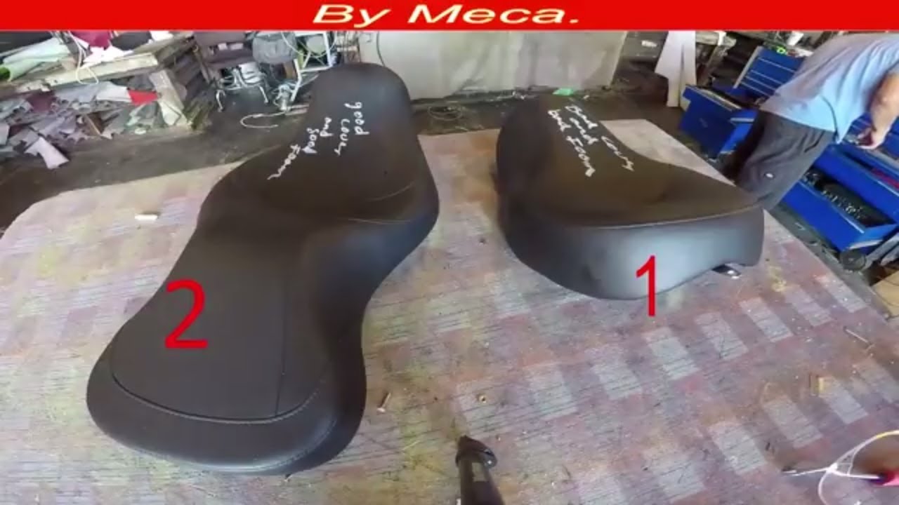 How to Adjust Your Motorcycle Seat foam and Cover DIY. Upholstery.