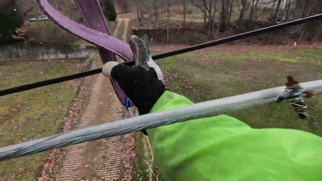 POV: Coax cable lashing and loop forming. Part 2