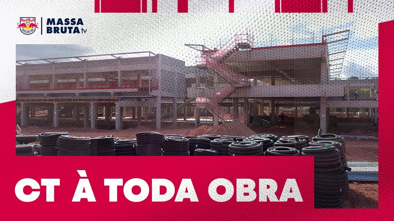 NOVO CT DO RED BULL BRAGANTINO - Massa Bruta TV visita a obra na companhia do Toro Loko