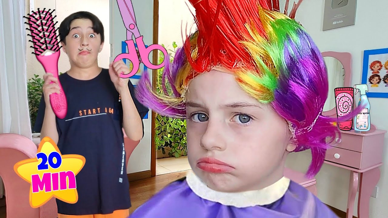 Julinha quer ficar bonita para uma Festa de Aniversário História Engraçada para crianças