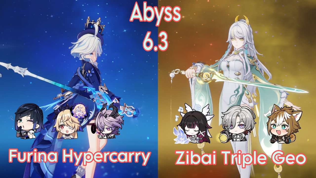 C6R1 Furina & C2R2 Zibai | Spiral Abyss 6.3 | Genshin Impact