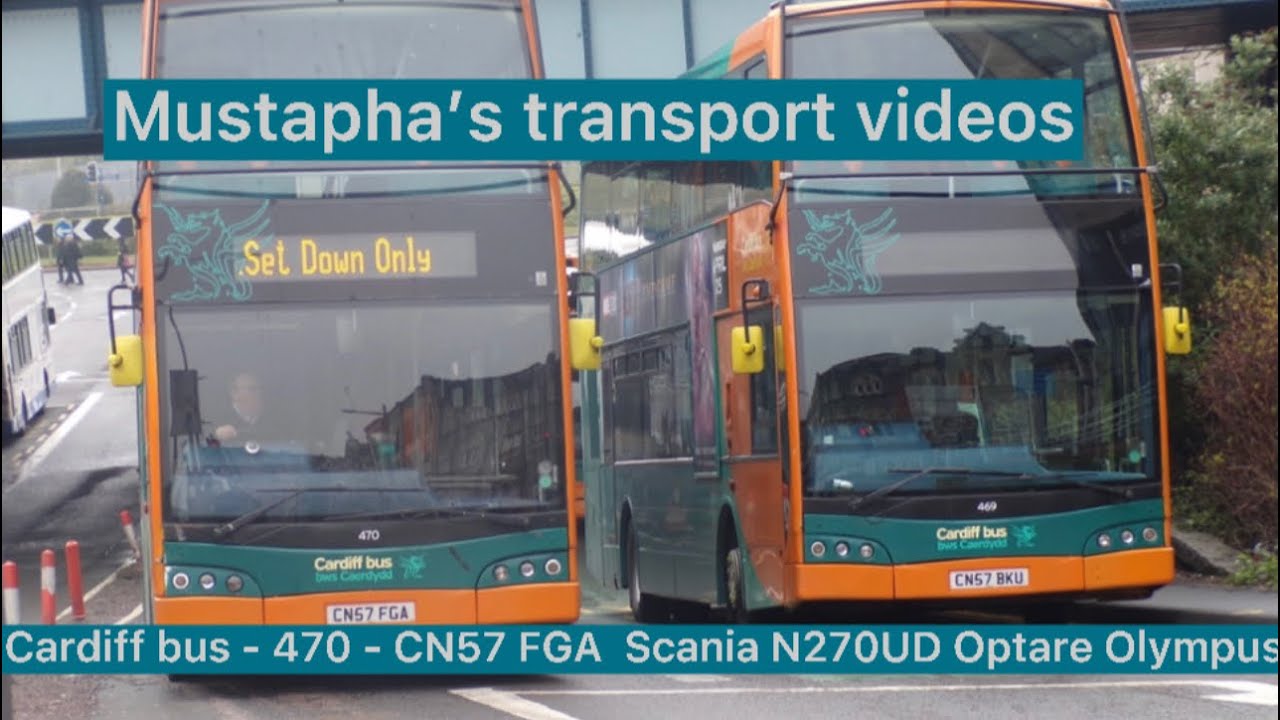 Cardiff bus - 470 - CN57 FGA  Scania N270UD Optare Olympus