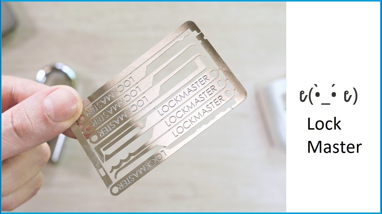 Lockmaster® Kreditkarten Pick Set V2 getestet - Mosch