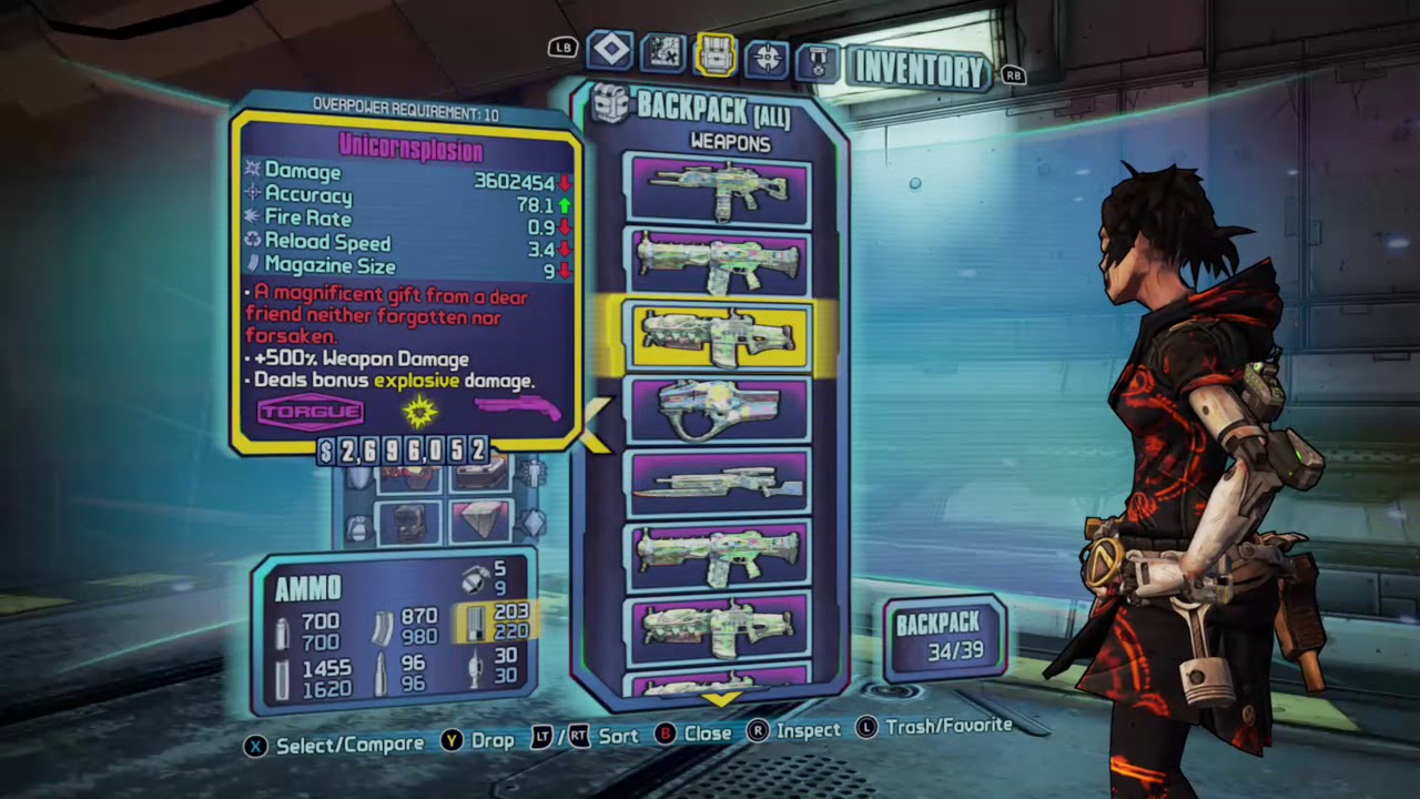 Borderlands 2 DLC OP10 Uranus Bot and Weapon Showcase!!!! Fight For Sanctuary DLC
