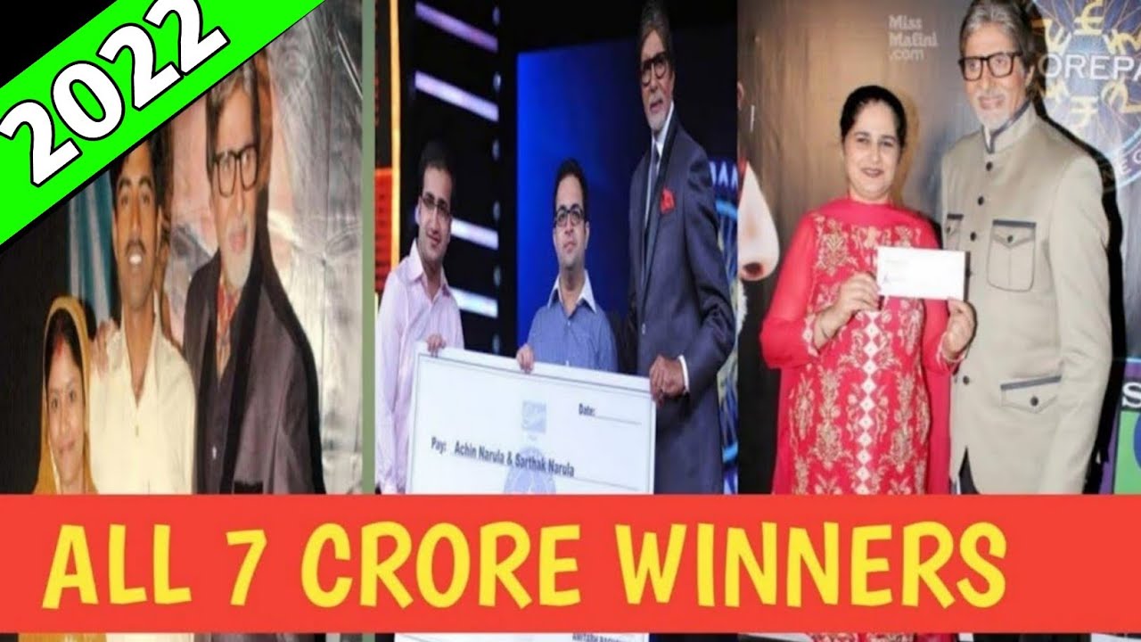 Kaun Banega Crorepati winner list || 7 crore winners || kaun banega crorepati