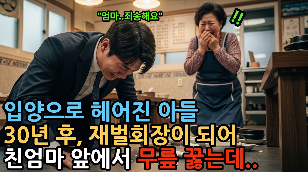 허름한 식당 할머니가 '재벌 회장'의 친엄마? 30년 만에 아들이 찾아와 무릎 꿇은 이유..[감동사연]