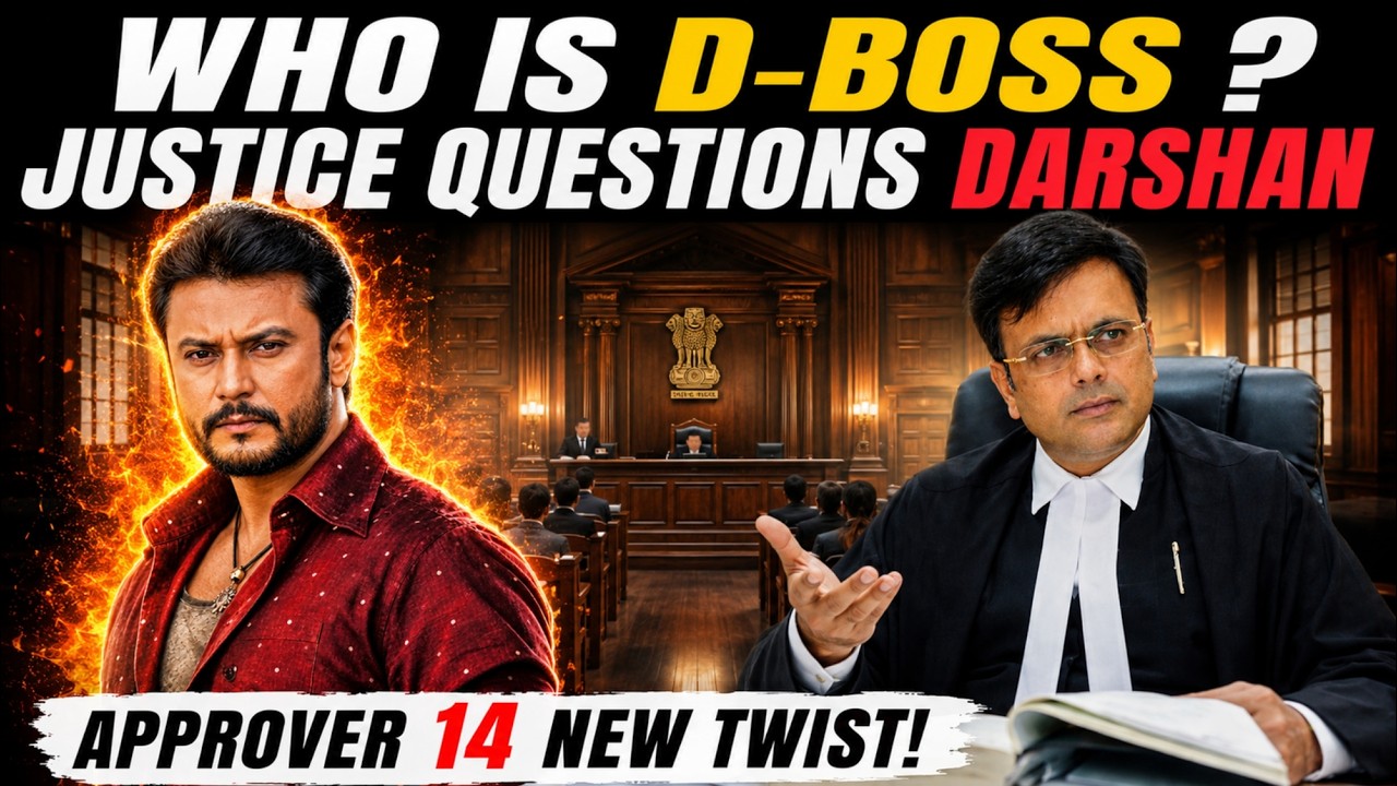 WHO IS THIS D-BOSS? Justice Nagaprasanna Questions Darshan | Approver 14 Twist ?
